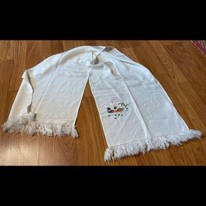 Vintage Shanghai Tang Scarf 100% Silk embroidered